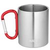 купить Посуда походная Nils NC17110 CAMP 300ml din inox cu carabină, roșie в Кишинёве 