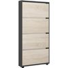 купить Полка для обуви Mobildor-Lux Leo Slim 70x16x164H cm Anthracite/Sonoma в Кишинёве 