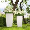 купить Цветочный горшок Lechuza Cubico Cottage 30, White в Кишинёве 