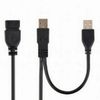 Cable USB, USB  2AM/AF, 0.9 m, USB2.0, Black, Cablexpert, CCP-USB22-AMAF-3 