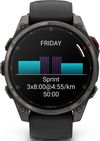 купить Смарт часы Garmin fenix 8 Pro – 47 mm, AMOLED, Sapphire, Carbon Gray DLC Titanium with Black/Pebble Gray Silicone в Кишинёве 