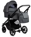 купить Детская коляска Tutis 2in1 MIO PLUS Leather 2/1 Dark Grey 021 (1232021) в Кишинёве 