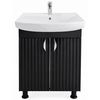 купить Шкаф под умывальник Mashtab 12467 Aqua (CL) cu 2 uși 600x370x850 Negru mat в Кишинёве 