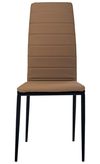 cumpără Scaun Nowystyl Sicilia rama grafit, piele maro în Chișinău 