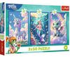 cumpără Puzzle Trefl 34879 Puzzles 3x50 Together in a colourful world, Kazstudio SA The Treflik Family în Chișinău 