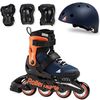 cumpără Role Rollerblade 7062200174 microblade CUBE BLU NOTTE/ARANCIO Size 28-32 în Chișinău 