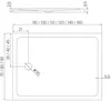 купить Душевой поддон New Trendy Tray Mild Rectangular White 120x80x4,5 mm B-0635 в Кишинёве 