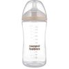 cumpără Cană cu pai Canpol 35/402 Sticlă cu formă naturală și tetină cu două zone, 330 ml în Chișinău 
