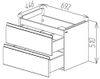 купить Шкаф под умывальник Bayro подвесной Studio Stance 700 light grey в Кишинёве 
