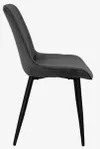 купить Комплект стол и стулья Evelin di Costacurta cтол DT-431-3R B + 4 стула YTC-055B Bluvel-14 (Dark grey) в Кишинёве 