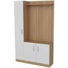 cumpără Mobilă pentru antreu Trendy Naturel, AlbTeak, 110x180x32cm (GTR005918) în Chișinău 