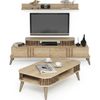 купить Стенка Trendy Eylul Крем (комплект мебели для гостиной) (GTR001278) в Кишинёве 