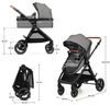cumpără Сărucior pentru copii KinderKraft Esme 2in1 Moonlight Grey (KSESME00GRY2000) în Chișinău 