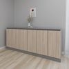 cumpără Comodă Smartex (16482) Т8 180cm Grafit+Stejar Deschis în Chișinău 
