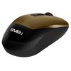Wireless Mouse SVEN RX-380W, Optical, 800-1600 dpi, 6 buttons, Ambidextrous, 1xAA, Bronze 