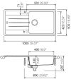 купить Мойка кухонная Schock Cristalite ELEMENT D-100L в Кишинёве 