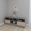 cumpără Comodă TV Smartex (16320) Т6 100cm TV Grafit+Stejar Deschis în Chișinău 