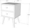 cumpără Noptieră Trendy Malmo 40x55x35cm (GTR001544) în Chișinău 