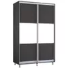 cumpără Dulap Mobildor-Lux Aron-P 1.0m-1.8m uși glisante din PAL orizontal (130x60x230H cm) Anthracite în Chișinău 
