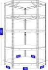 cumpără Raft de depozitare Nex Home Raft metalic colț Budget 1800x900x400x705mm, 5 nivele MDF, galvanizat în Chișinău 