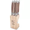 cumpără Set cuțite Laguiole Premium Line 6 Steak Knives Classic Wood set 6 buc cu suport în Chișinău 