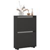 cumpără Raft pentru încălțăminte Mobildor-Lux Leo Slim 70x16x86H cm Anthracite în Chișinău 