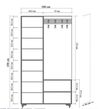 cumpără Mobilă pentru antreu Trendy Inci-200, Stejar Sonoma, 100x190x36cm (GTR005931) în Chișinău 