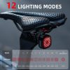 купить Аксессуар для велосипеда Rockbros 24320004001 Lanterna spate pentru bicicleta R7, cu 5 moduri в Кишинёве 