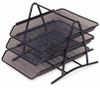 купить Лоток для документов miscellaneous LL209014 Set 3 tavite suprapozabile Luromax, metal, negru в Кишинёве 
