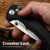 купить Нож походный Sencut S25001-1 Slybolt, G10 negru, Crossbar Lock в Кишинёве 