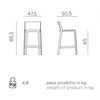 купить Стул полубарный Nardi TRILL STOOL MINI SENAPE 40353.56.000 (Стул полубарный для сада и террасы) в Кишинёве 