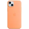 cumpără Husă pentru smartphone Apple iPhone 15 Plus Silicone MagSafe Orange Sorbet MT173 în Chișinău 