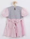 купить Детское постельное белье New Baby 41963 Платье короткий рукав pink-grey 62 (3-6m) в Кишинёве 
