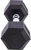 cumpără Ganteră LivePro 49881 Gantera Hex Rubber Dumbbell 2x22.5kg, LP8005/22.5/BK în Chișinău 