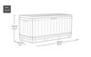 купить Короб для хранения Keter 57716 Kentwood 340L, 128x53.6x59cm, nuc в Кишинёве 