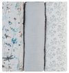 купить Аксессуар для пеленания Kikka Boo 31103010112 Pelinci de muselina Dreamy Fields Grey, 100x100 cm, 3 buc. в Кишинёве 