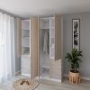купить Шкаф Smartex (15932) N17 180cm Alb+St.Deschis в Кишинёве 