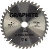cumpără Disc de tăiere Graphite 57H684 Disc circular pentru lemn, 250x30mm, 40 dinti în Chișinău 