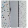 купить Аксессуар для пеленания Kikka Boo 31103010111 Pelinci de muselina Dreamy Fields Grey, 75x75cm, 3buc в Кишинёве 
