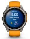 купить Смарт часы Garmin Fenix 8 – 47 mm, Sapphire, Titanium with Spark Orange (010-02904-11) в Кишинёве 