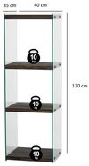 cumpără Raft de birou Trendy Aqua 3, Antracit, raft de carti în Chișinău 