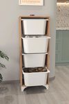 cumpără Etajeră Bofigo Стеллаж для хранения игрушек 12-04-02 Pine/White în Chișinău 