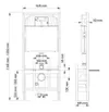 купить Бачок для унитаза Visam Slim 80 fara buton (A112-002), Free Standing в Кишинёве 