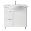 купить Шкаф под умывальник Mashtab 11746 Print cu 2 sertare+usa 80cm Alb в Кишинёве 