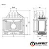 Каминная топка KAWMET W3 16,7 kW с левым боковым стеклом