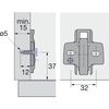 Plăcuță cu diblu Sensys 1,5 mm