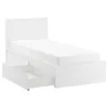 купить Кровать Ikea Malm Luroy 2 ящика 90х200 White в Кишинёве 