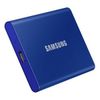 .500GB (USB3.2/Type-C) Samsung Portable SSD T7 , Blue (85x57x8mm, 58g, R/W:1050/1000MB/s) 