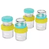 cumpără Seturi pentru hrănire bebelușilor U-Grow A-1555 Set 8 recipiente cu capac, 4x80ml + 4x220ml în Chișinău 