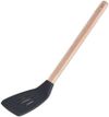 cumpără Spatulă bucătărie Excellent Houseware 18293 с отверстиями силиконовая 32cm, ручка деревянная în Chișinău 